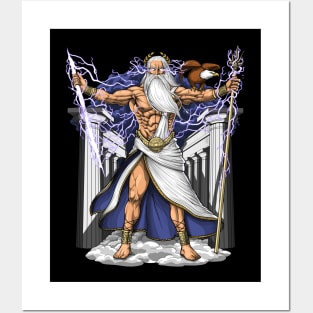 Greek God Zeus Posters and Art